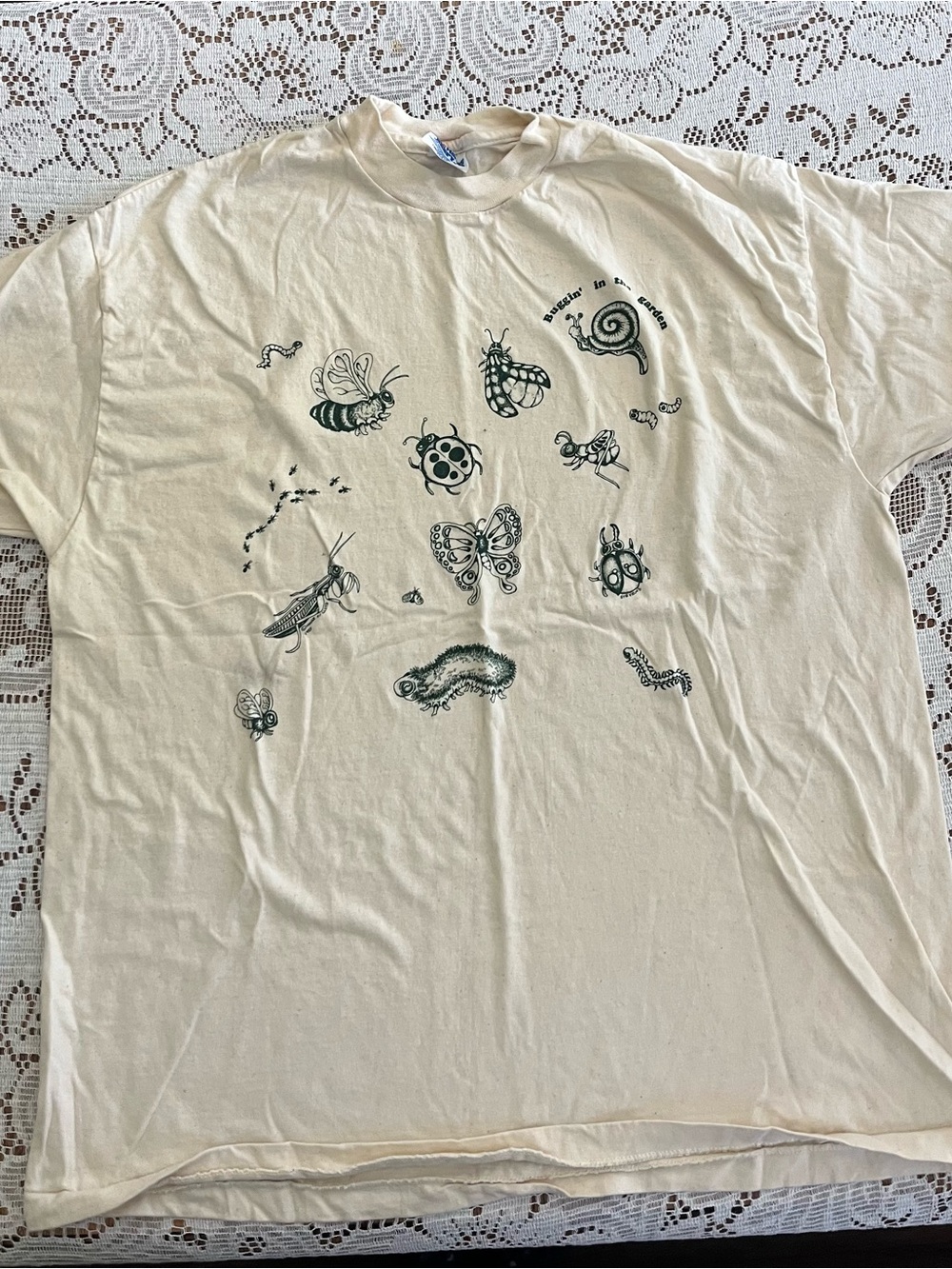 Vintage Hanes Cream Short-Sleeve Tee